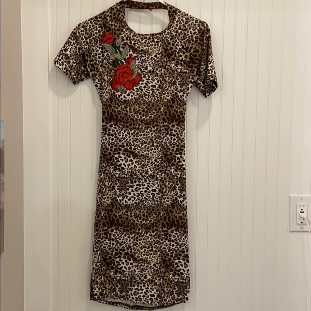 leopard print dress